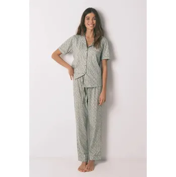 Dámské pyžamo Bavlněné pyžamo women'secret 3593010 zelená 70X, vel. L
