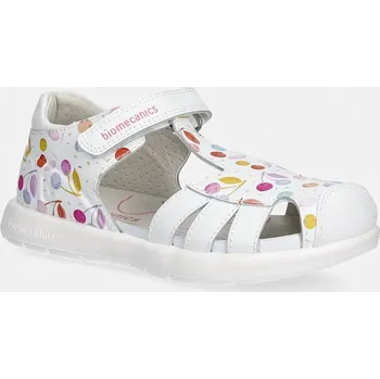 Dívčí sandály Dětské kožené sandály Biomecanics 262202.28.32 bílá 00X, EUR 32