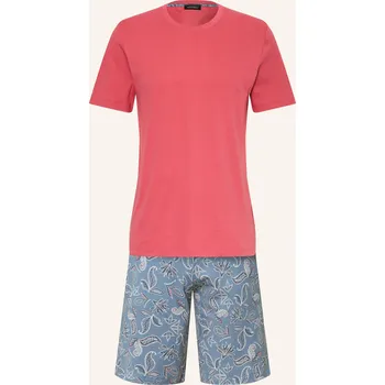 Hanro Pánské Pyžamo Se Šortkami Night & Day, tmavě červená /...