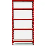 Trestles Policový regál 1800 × 900 × 500 mm, červený