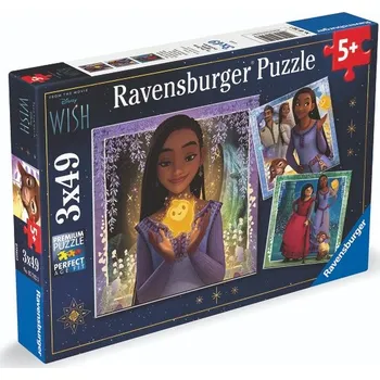 Puzzle Disney: Disneyho přání 3x49 dílků