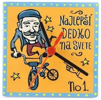 Hodiny HOME ELEMENTS Hodiny ker. 11 cm, najlepší dedko