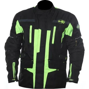 Moto bunda MAXX - NF 2201 Textilní bunda dlouhá neon green XXXXL