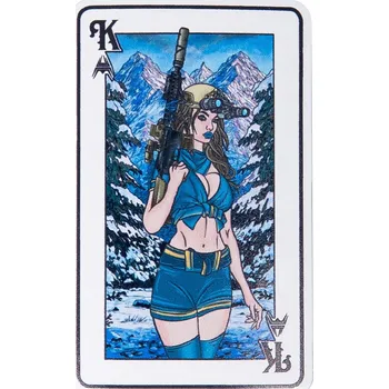 Nášivka ANAREUS ANAREUS nášivka Smrtící krásky (KING) – Bílá