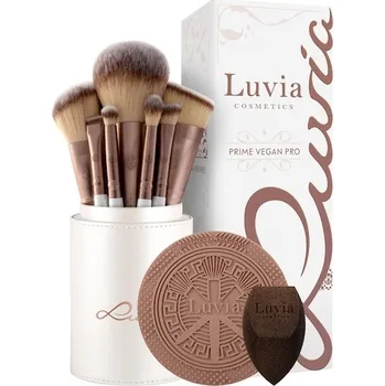 Kosmetický štětec Luvia-Cosmetics Brush Brush-SetPrime Vegan Pro Set Kosmetické štětce 12 ks + houbička na make-up 1 čisticí podložka uzamykatelné pouzdro ks. 1 Stk. (1&nbsp;384,00 Kč / 1 ks.)