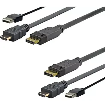 Video kabel VivoLink Pro HDMI + DP + USB kabel M - M 1m (PROHDMIUSBDP1)