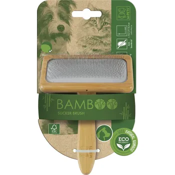 Kosmetika pro psa M-Pets BAMBOO Kartáč vyčesávací L