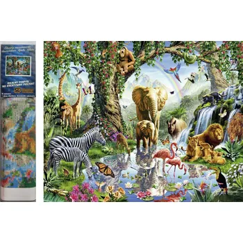 Diamantové malování Norimpex Život v džungli 30 × 40 cm