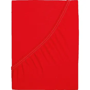 Prostěradlo B.E.S. PETROVICE Prostěradlo Jersey česaná bavlna MAKO 120 × 200 cm, červené