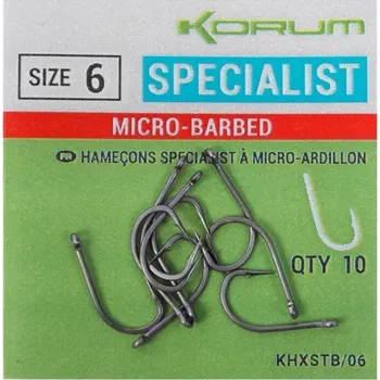 KORUM Háček Xpert Specialist Micro Hooks, velikost 6, 2 × 10 ks