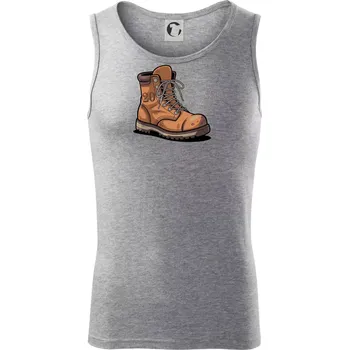 Turistická narozeninová bota 20 - Tílko pánské Core - S ( Tmavě šedý melír )