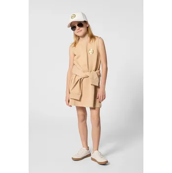 Dámské šaty Dětské bavlněné šaty Michael Kors R30595.114.150 hnědá 82X, vel. 114