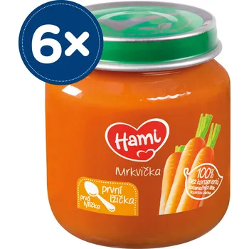 Dětská výživa Hami První lžička Mrkvička 6× 125 g