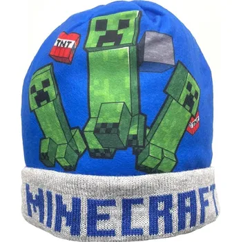 Pokrývka hlavy Minecraft 23 - 60808 - zimní čepice, modrá, vel. 56