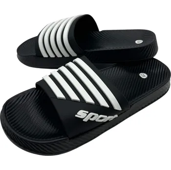 Pánské pantofle Adcz Pánské černé pantofle 12 Barva: Černá, Velikost: 45