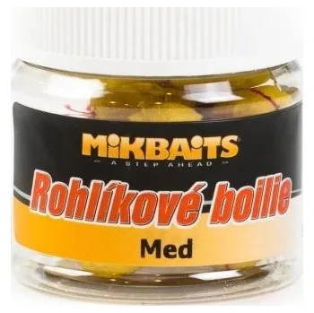 Boilies Mikbaits Rohlíkové boilie Med 2 × 50 ml