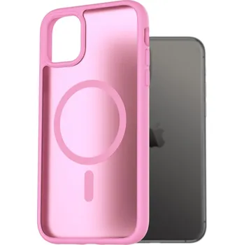 Pouzdro na mobilní telefon AlzaGuard Matte Case Compatible with Magsafe pro iPhone 11 levandulově růžový