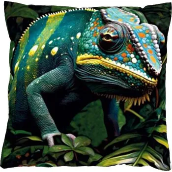 Povlečení 4sleep Povlak na polštář 40 × 40 na zip velur - Chameleon