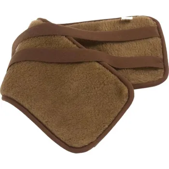 Babička Ovečková Ledvinový oboustranný pás na zavazování s ovčí a velbloudí vlnou hnědá