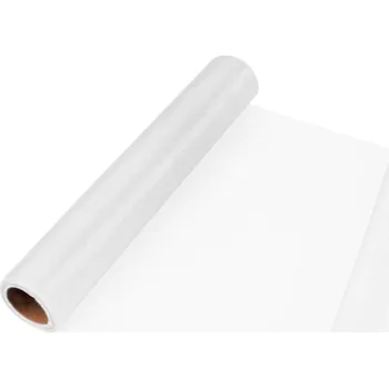 LAALU Vánoční dekorace - organza bílá, 36 x 100 cm