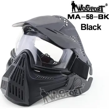 Airsoft Precizní ochranná maska Transformers Leader V1 - černá, Wosport