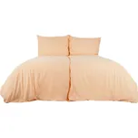 B.E.S. - Petrovice Povlečení bavlna jednobarevné uzavírání zip - meruňkové 200 × 220 cm