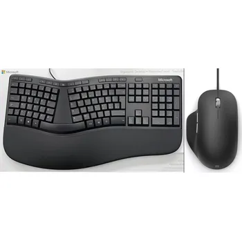 Microsoft Ergonomic Desktop, kabelový, sada klávesnice a myši, Swiss QWERTZ