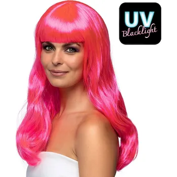 Karnevalová paruka Boland Paruka růžová dámská dlouhá