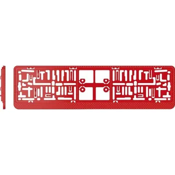 Držák SPZ PREXIM Rámeček pod SPZ carbon červený