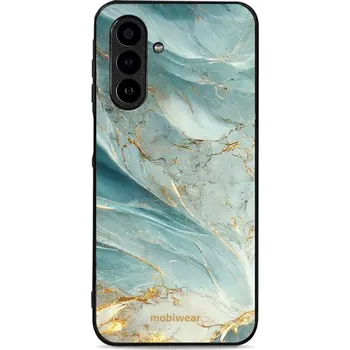 Mobiwear Glossy lesklé pouzdro na Samsung Galaxy A17 / A17 5G zelenkavý mramor