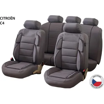 Potah sedadla CAPPA autopotahy Perfetto YL Citroën C4, šedé