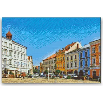 Diamantové malování Painting Queens Diamantové malování Jindřichův Hradec 2, 80 × 120 cm, s rámem, hranaté