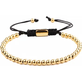 Náramek ANNA PERLY Atraktivní trendy náramek z kuliček barvy zlata