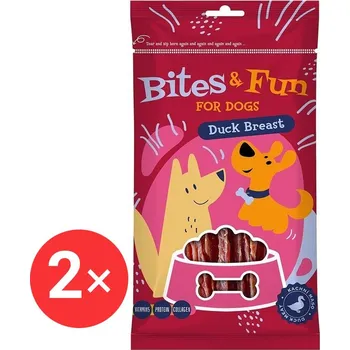 Akinu Bites&Fun Kachní prsíčka 2 × 85 g