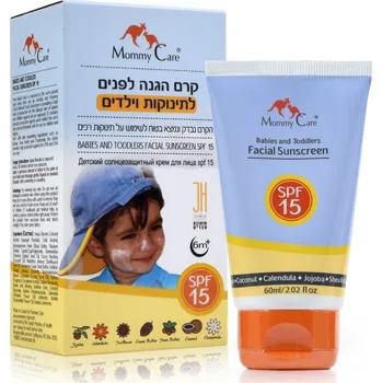Opalování Mommy Care - Minerální Opalovací krém na obličej pro Kojence a Děti 60 ml - SPF 15
