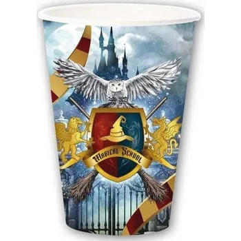 Kojenecká láhev Papírové kelímky čaroděj Harry 6 ks 355 ml