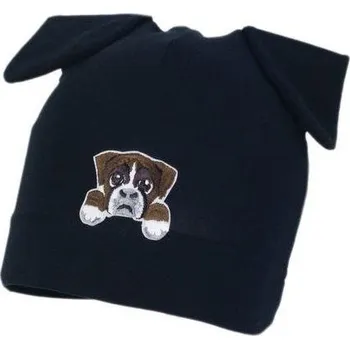 Kojenecká čepice Jamiks chlapecká čepice Beethoven černá 44 cm
