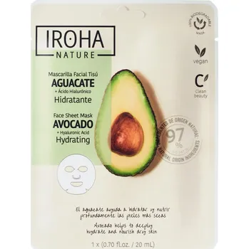 Pleťová maska IROHA NATURE Hydrating Avocado 1 ks