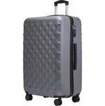 ROWEX velký rodinný cestovní kufr s TSA zámkem Crystal, šedočerná