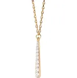 PDPAOLA Pozlacený náhrdelník Olga CO01-973-U (Ag 925/1000, 2,06 g)