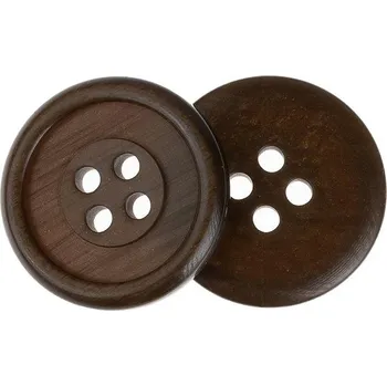 Knoflík Knoflíky Žirovnice Knoflík 2 cm hnědozlatý čtyři dírky, 349890J, sada 3 ks