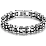 Gaira Moto náramek 30027 Silver-Black