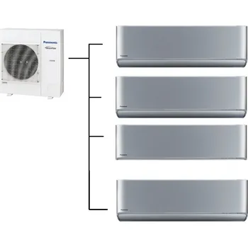 Vzduchotechnika Klimatizace Panasonic Etherea silver 1+4 (2kW + 2kW + 2kW + 2kW) Multi-split R32 včetně montáže