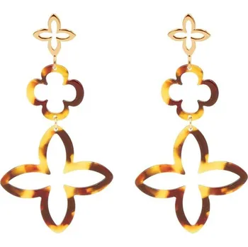 Náušnice Pozlacené náušnice Lilou Les Trésors 159/70/KOL zlatá GLD, vel. ONE SIZE