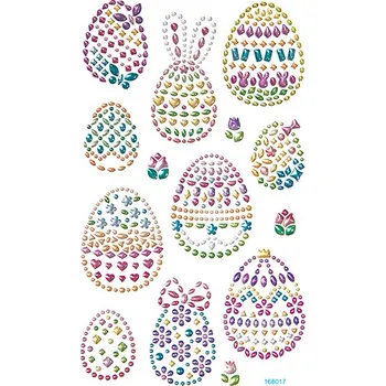 samolepka DP Craft Krystalkové samolepky velikonoční vajíčka 14ks