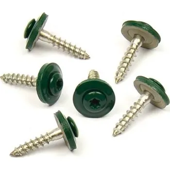 Vrut WT WINTECH Klempířský šroub + EPDM, Mechově zelená RAL 6005 4,5 × 25 A2 200 ks