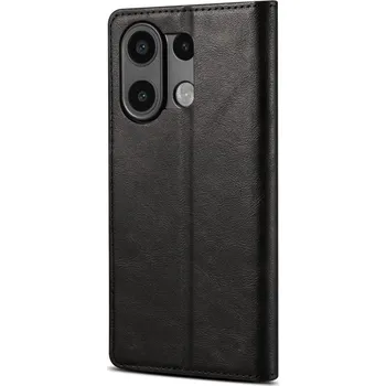 Pouzdro na mobilní telefon Lenuo Leather flipové pouzdro pro Xiaomi Redmi Note 13, černá