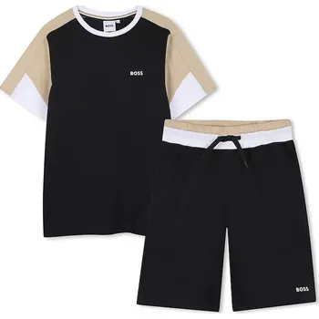 Dětská bavlněná souprava BOSS J53006.162.174 černá 99X, vel. 174