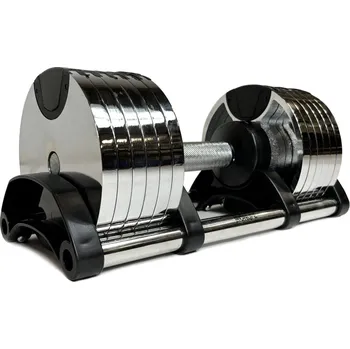 Sport IRONLIFE Nastavitelné činky 2,5 - 40 kg, chrom, pár