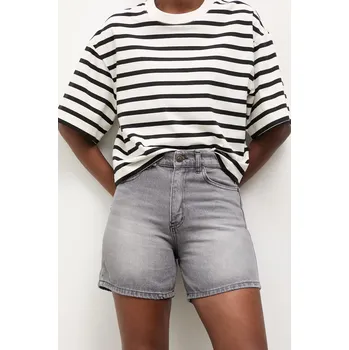 Pánské kraťasy Džínové šortky Answear.LAB 424.tos šedá 90X, vel. S